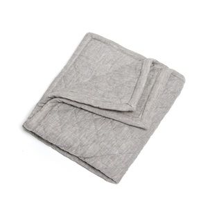 Amity Home | Dale Linen Pillow Sham in Grey Chambray Standard Size 20 x 26